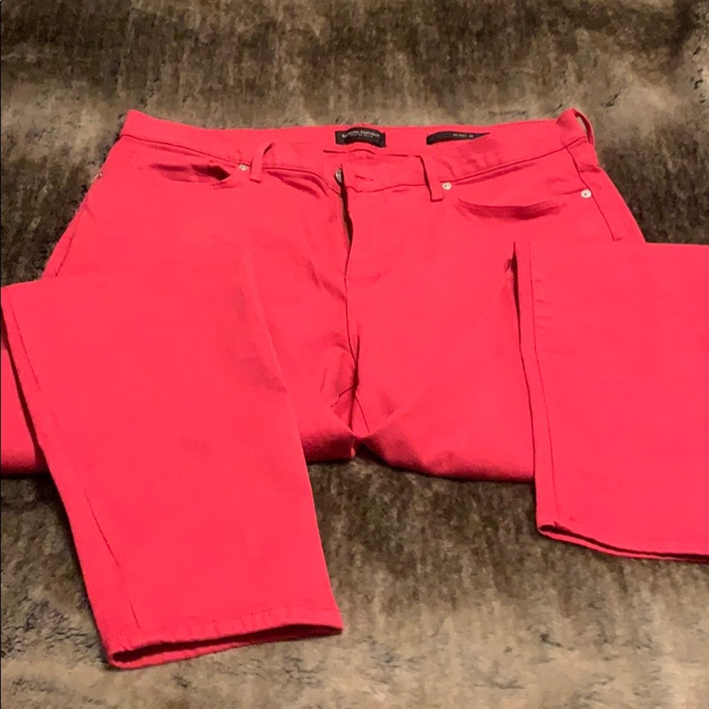 Banana Republic Premium Denim - Red Skinny 32